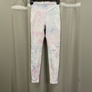 XS Blue & Pink Tie Dye Lululemon Leggings